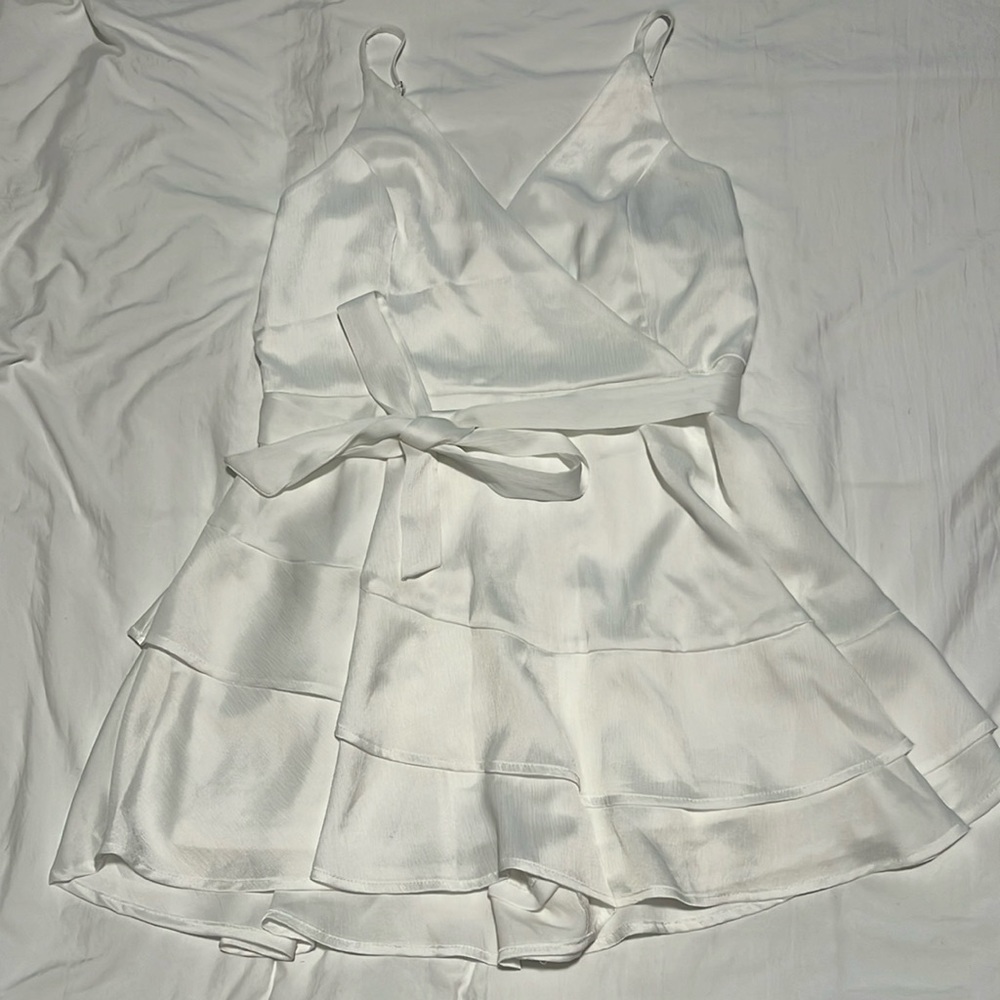 Altar’d State Flowy White Dress Romper